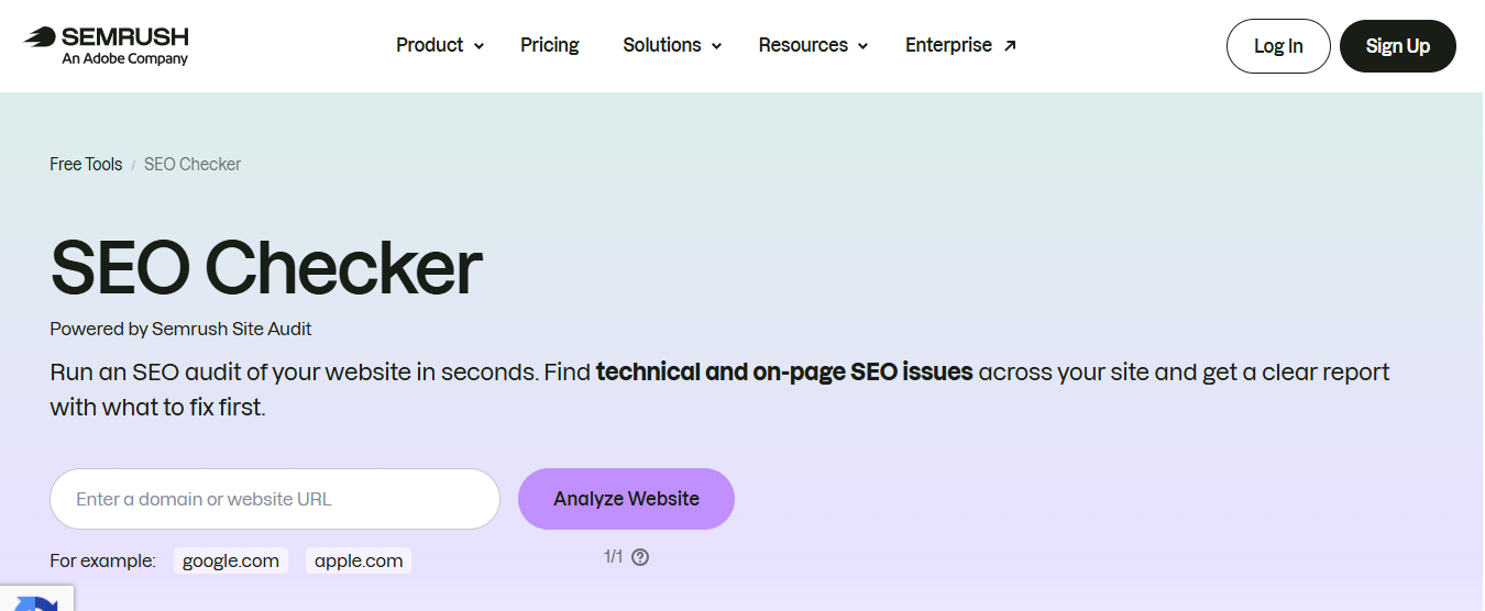 Semrush Site Audit